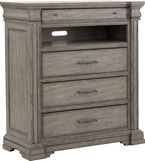 Madison Ridge Soft Grey Storage Bedroom Set By Pulaski Stopbedrooms