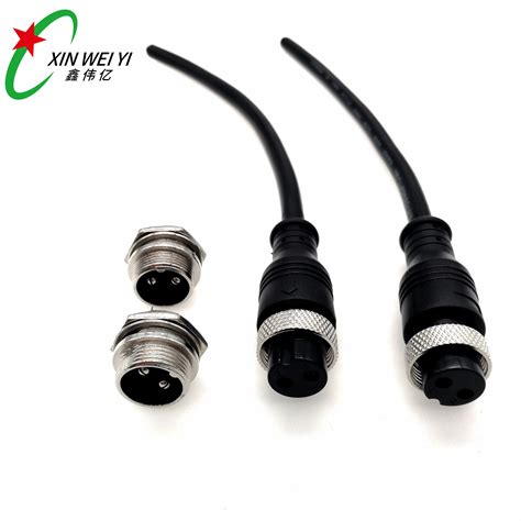 Gx16 Aviation Plug 3pin Connector Panel Male And Female Plug Medical Equipment Power Cord Buy