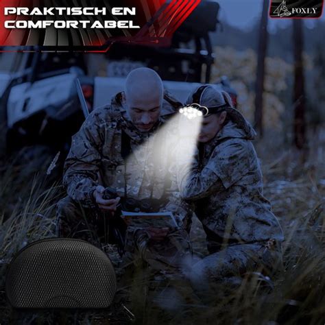 FOXLY Ultrakrachtige Militaire Hoofdlamp USB Oplaadbaar 18000 Lumen