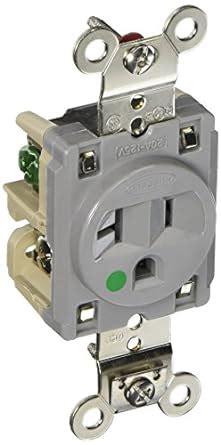 Hubbell Hbl Gy Single Receptacle Hospital Grade V