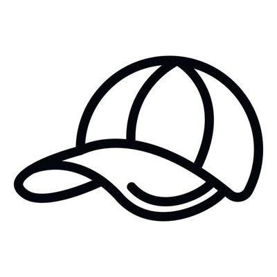 Baseball Hat Outline Vector Art, Icons, and Graphics for Free Download