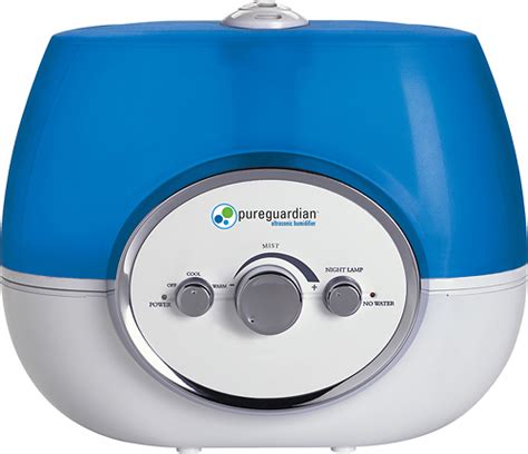 Best Buy Pureguardian 1 5 Gal Ultrasonic Warm Cool Mist Humidifier Blue White H1510