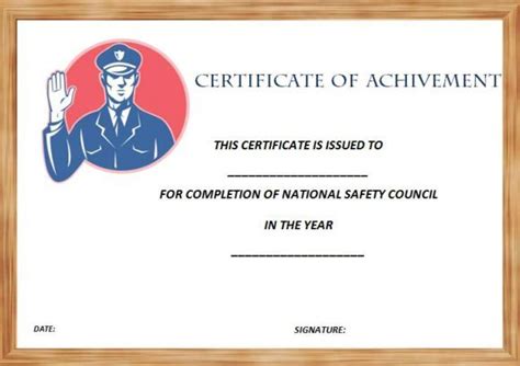 Nationalsafetycouncilcertificateofcompletiontemplate