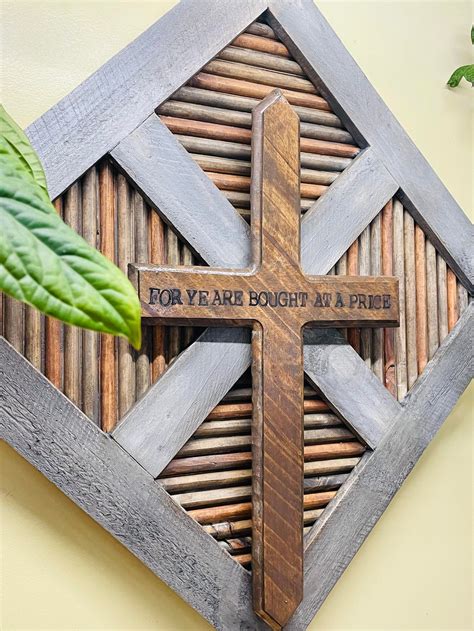 Custom Textured Handmade Wall Art Cross - Etsy