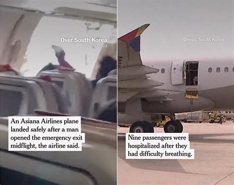 Nightmare Passenger Opens Airplane Door In Flight And Nine People