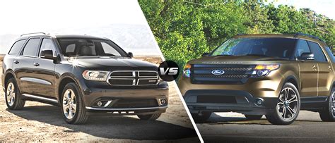 2015 Dodge Durango vs. 2015 Ford Explorer