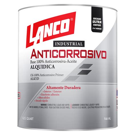 Pintura Lanco Anticorrosivo Industrial Color Blanco 14