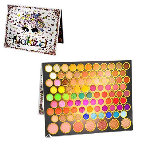 Sombras Naked de 91 Colores en Presentación Caja Blanca con Chica Afro Mode GT