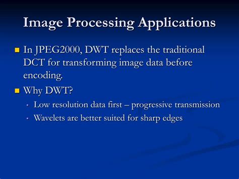 Ppt A Parallel Implementation Of The Discrete Wavelet Transform For