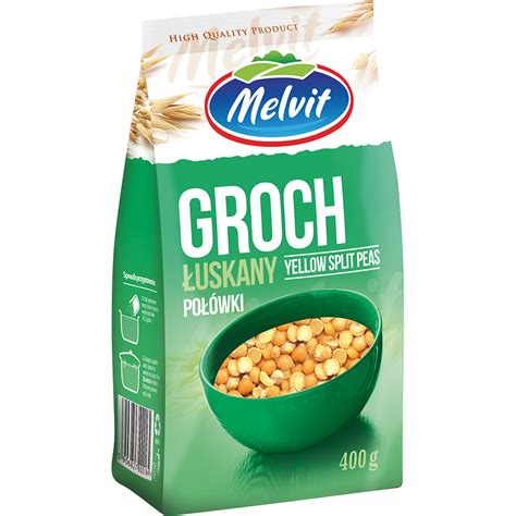 Groch Połówki 400g Melvit Food Plus Shop online