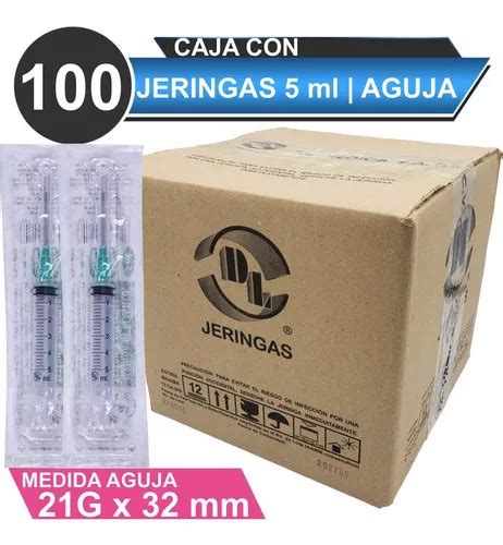 Jeringas De Pl Stico Ml Con Aguja X Est Ril En Venta En