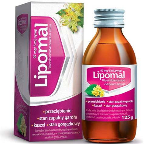 Lipomal syrop na przeziębienie gorączkę dla dzieci 12844221549 Allegro pl