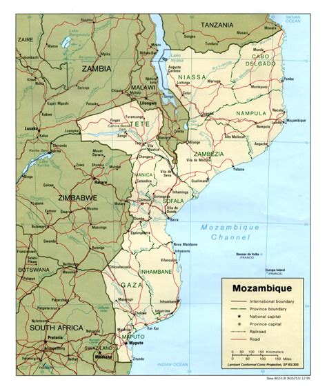 Mozambik Republic Of Mozambique Capital Maputo