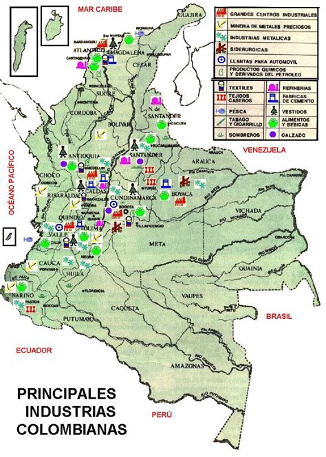 Mapa Economico De Colombia