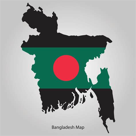 Bangladesh map with national flag 43120185 Vector Art at Vecteezy