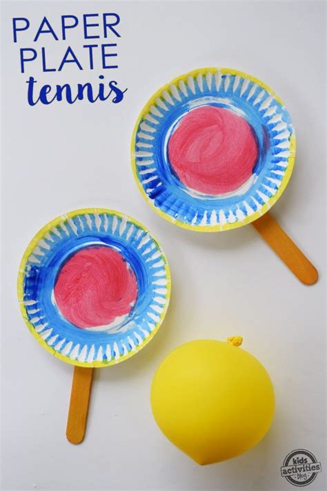 Paper Plate Tennis Summer Sports Crafts Sport Themed Crafts Sports