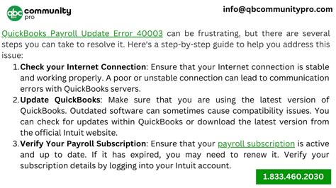 Ppt How To Resolve The Frustrating Quickbooks Payroll Update Error