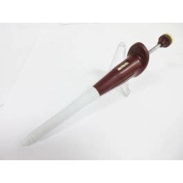 GILSON MICROMAN M25 POSITIVE DISPLACEMENT PIPET PIPETTE 3 25 UL RED