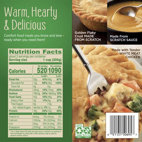 Marie Callender S Cheesy Chicken And Bacon Pot Pie Frozen Meal 15 Oz Frozen