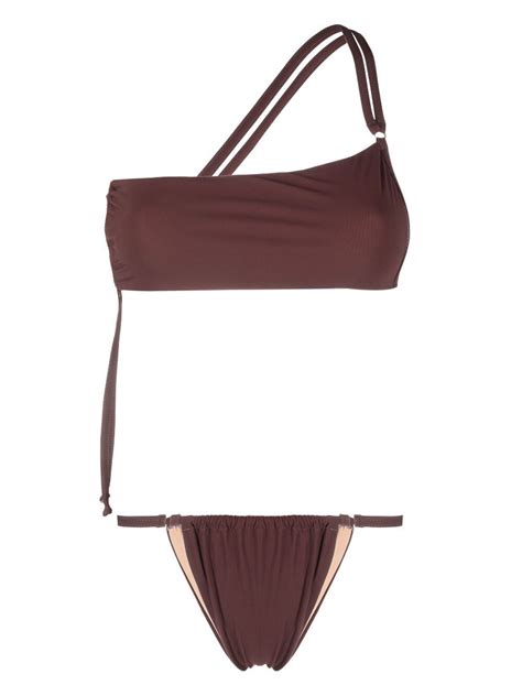 Buy Andre Damo One Houlder Bikini Et Brown At Off Editorialist