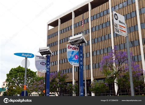 Los Angeles California June 2023 Los Angeles Ladot Transit Dash – Stock ...