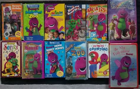 Barney The Purple Dinosaur Pbs Vhs Lot Home Sweet Home Abcs The Best Porn Website