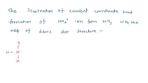 Solved With The Use Of Lewis Structures Explain How A Coordinate