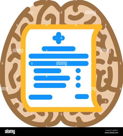 Neurological Treatment Neuroscience Neurology Color Icon Vector