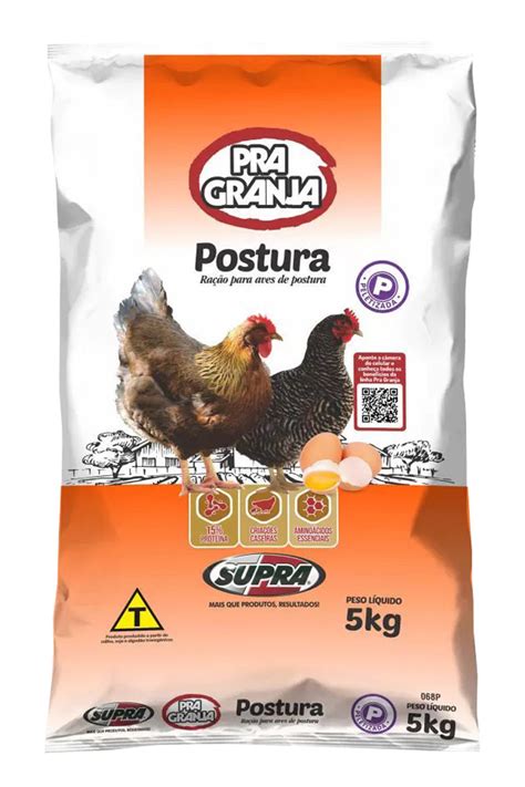 Ração Supra Postura para Aves 5Kg ou 20kg Pet Shop Agrovillari