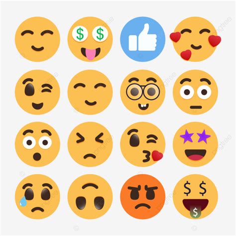 New Emoji Design Vector Emoticon Pack Whatsapp Emoji Emoji Pack Png