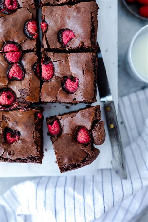 Rezept Saftige Himbeer Brownies Zucker Zimt Und Liebe