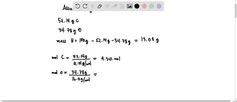 Determine The Empirical Formula For A Compound That Contains C H And O