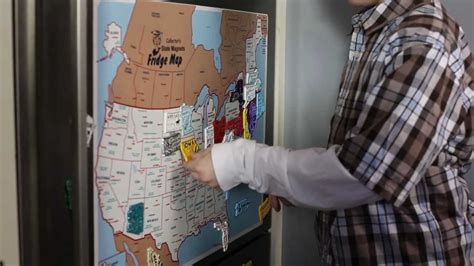 State Magnets Usa Fridge Map Youtube