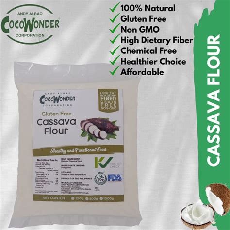 1kg Cocowonder Cassava Flour Not Modified Starch Shopee Philippines