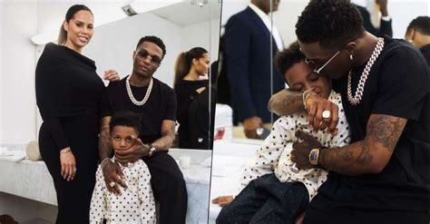 Wizkid shares rare but stunning family photo with Jada Pollock and son ...