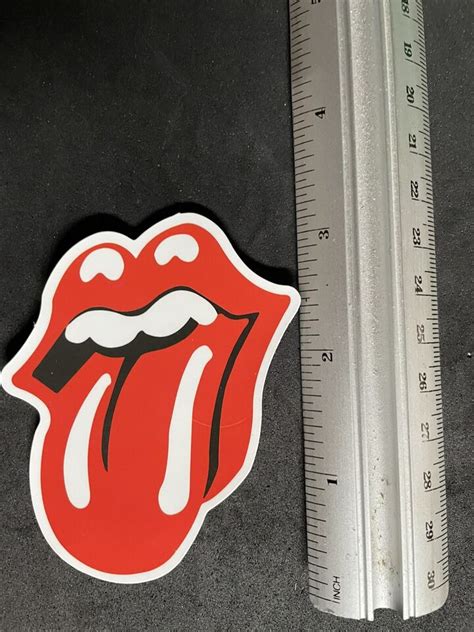 The Rolling Stones Red Tongue Sticker Classic Rock Band For Laptops Etc