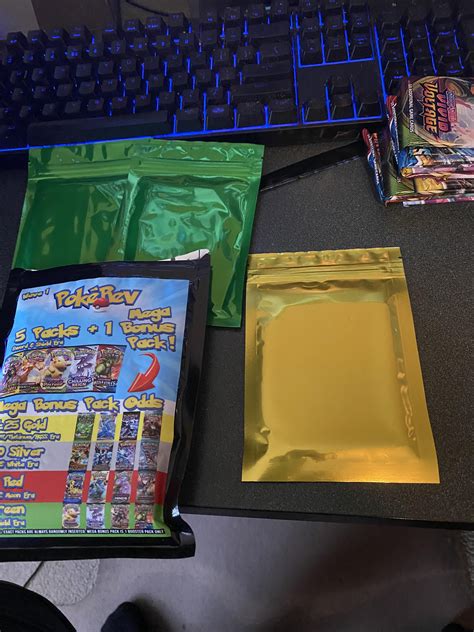 Bought 3 of the Pokerev packs and got 2 green and a gold!!! : r/PokeRevOfficial