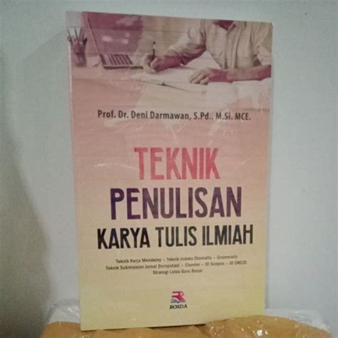jual teknik penulisan karya tulis ilmiah deni darmawan shopee indonesia