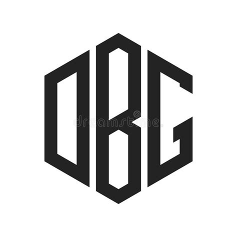 dbg logo design initial letter dbg monogram logo  hexagon shape