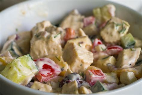 Greek Tzatziki Chicken Salad Live Play Eat