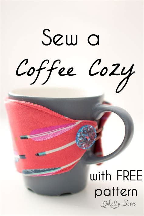 Sew a Coffee Cozy - Free Pattern and Tutorial - Melly Sews