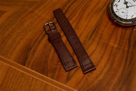 18mm Leather Vintage Watch Strap (Dark Brown) — VINTAGE VIEW - Vintage ...