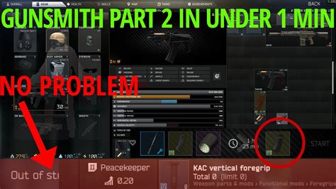 Gunsmith Part 2 In Under 1 Min Patch 0 14 Guide Escape From Tarkov Youtube