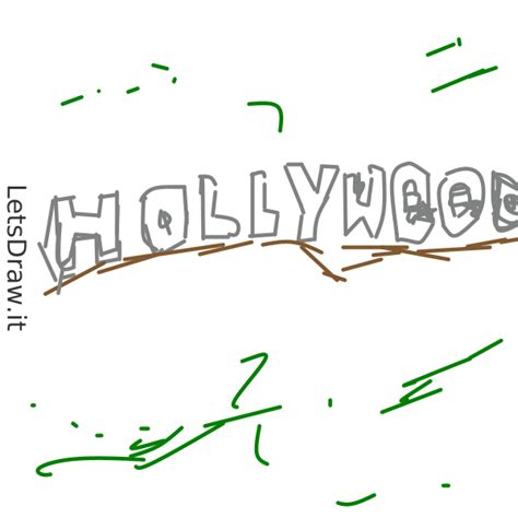 How To Draw Hollywood Letsdrawit