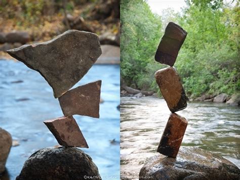 Michael Grabs Gravity Glue Stacks Stones Into Works Of Art