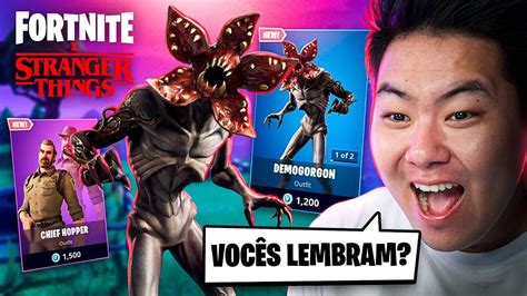 VOCÊS LEMBRAM DO FORTNITE X STRANGER THINGS FORTNITE YouTube