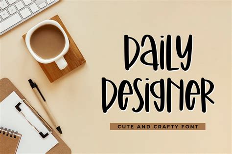 Daily Designer Font By Abodaniel Creative Fabrica