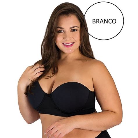 Sutiã Tomara que caia Reforçado Plus Size Alça Removível Sustentação