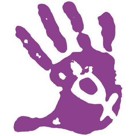 Purple Hand Print Free Svg