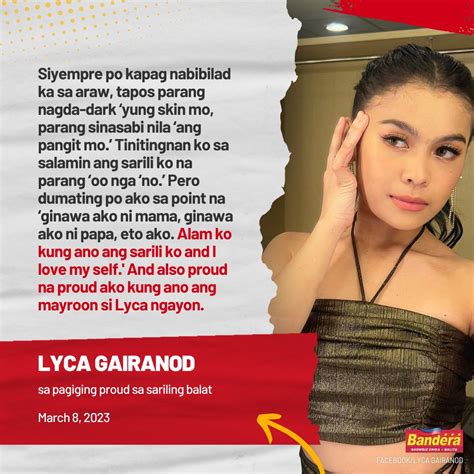 Bandera On Twitter Binalikan Ni Lyca Gairanod Ang Mga Pamba Bash Sa